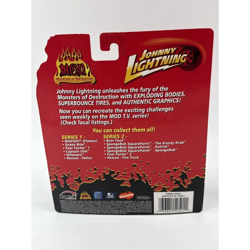 Johnny Lightning Exploding Die MOD Rescue Cast Vehicle Metal Full Toys Set